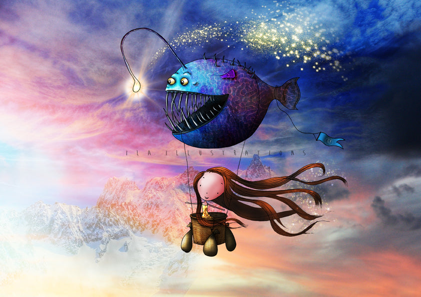 Ila Illustrations 046 - Funky lantern fish