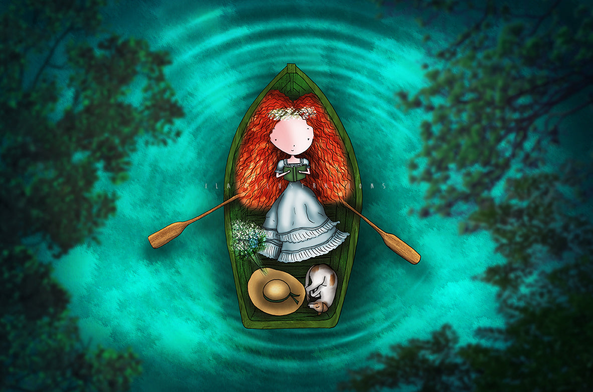 Ila Illustrations 054 - Boat readings
