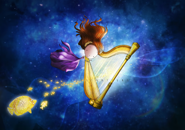 Ila Illustrations 055 - Harp