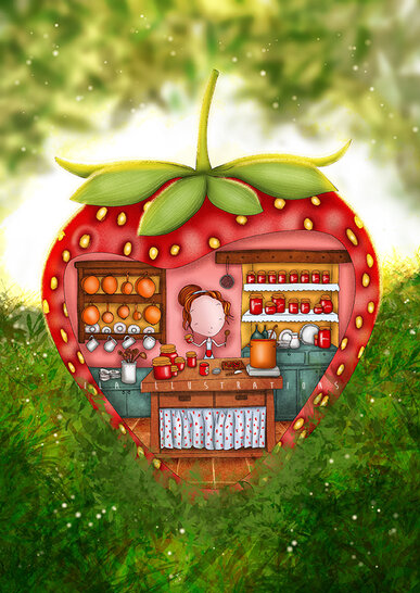 Ila Illustrations 067 - Strawberry Jam