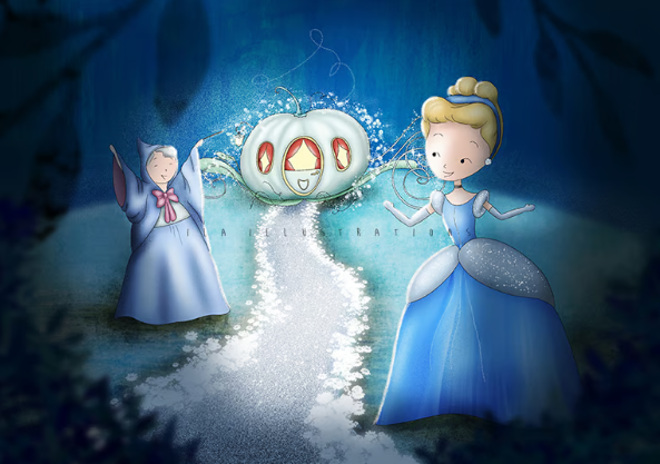 Ila Illustrations 094 - Magic Cinderella
