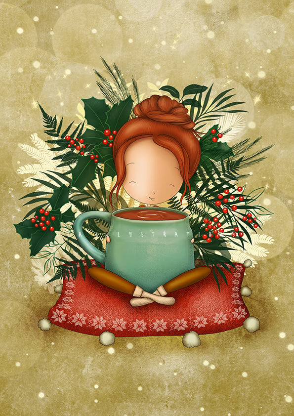 Ila Illustrations 105 - Christmas hot chocolate