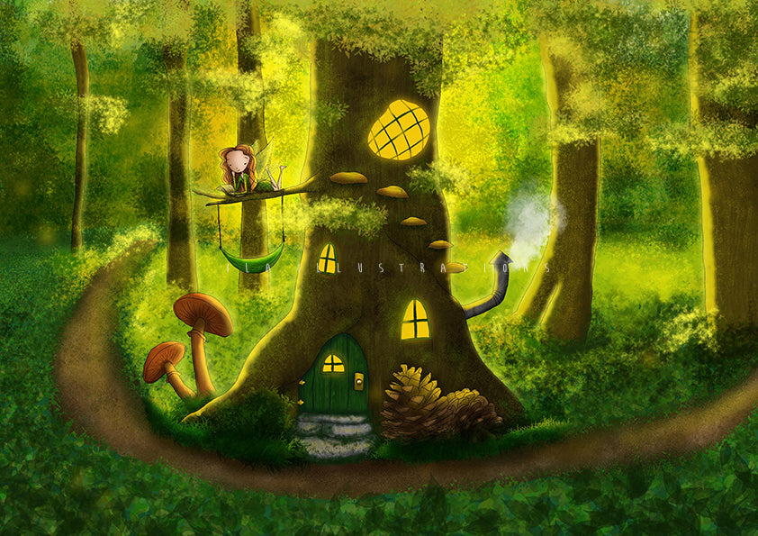 Ila Illustrations 110 - Fairy house