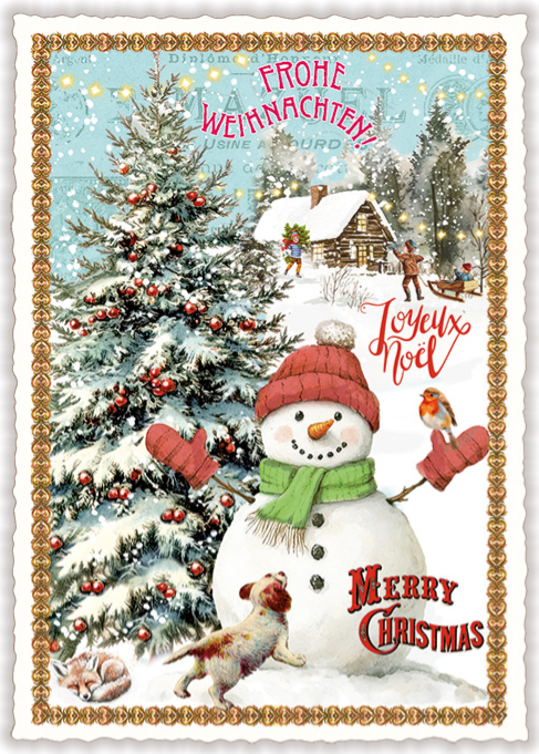 PK 1358 - Merry Christmas - Fröhliche Weihnachten - Joyeux Noel