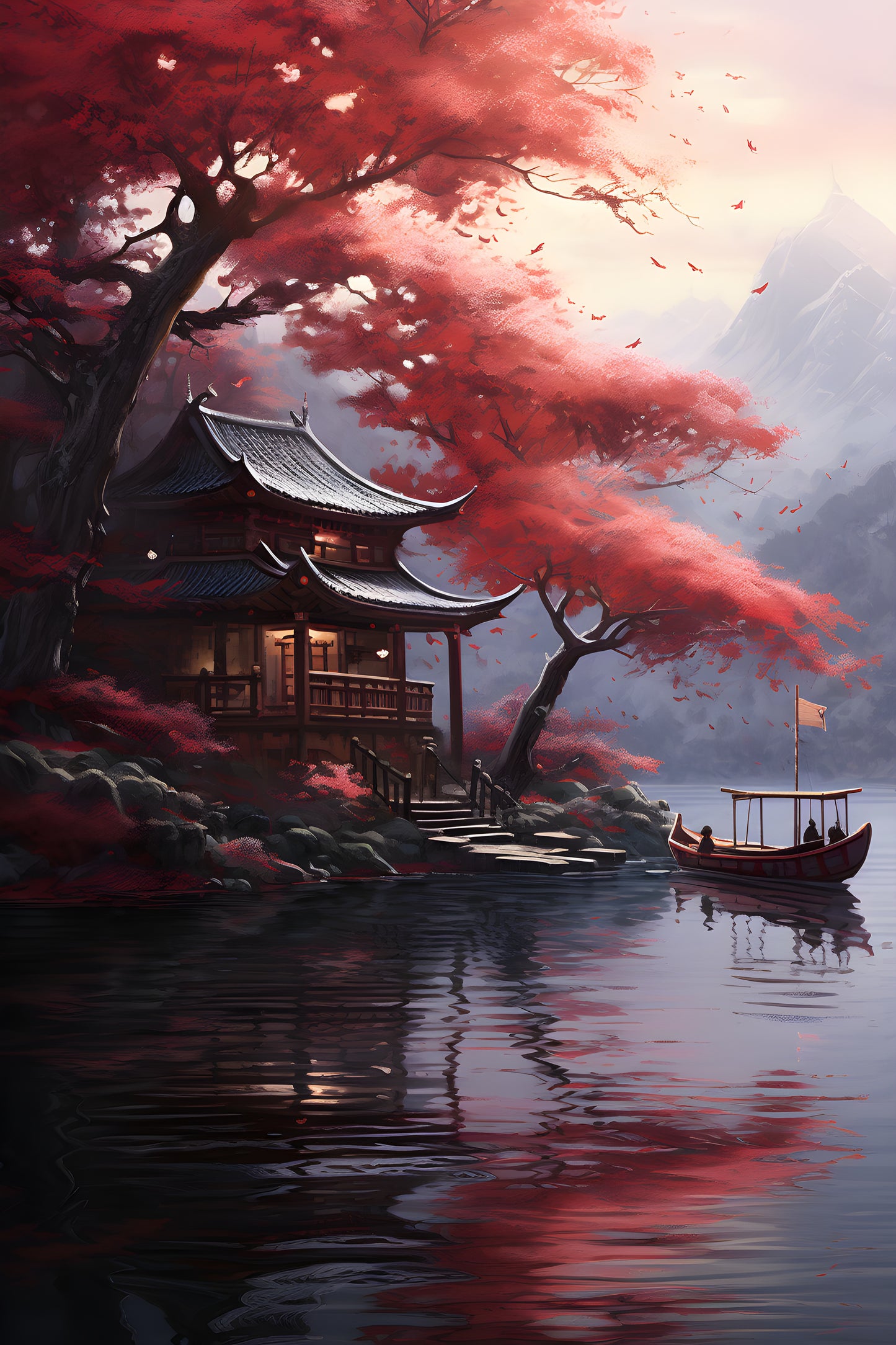 China - Haus am Fluss