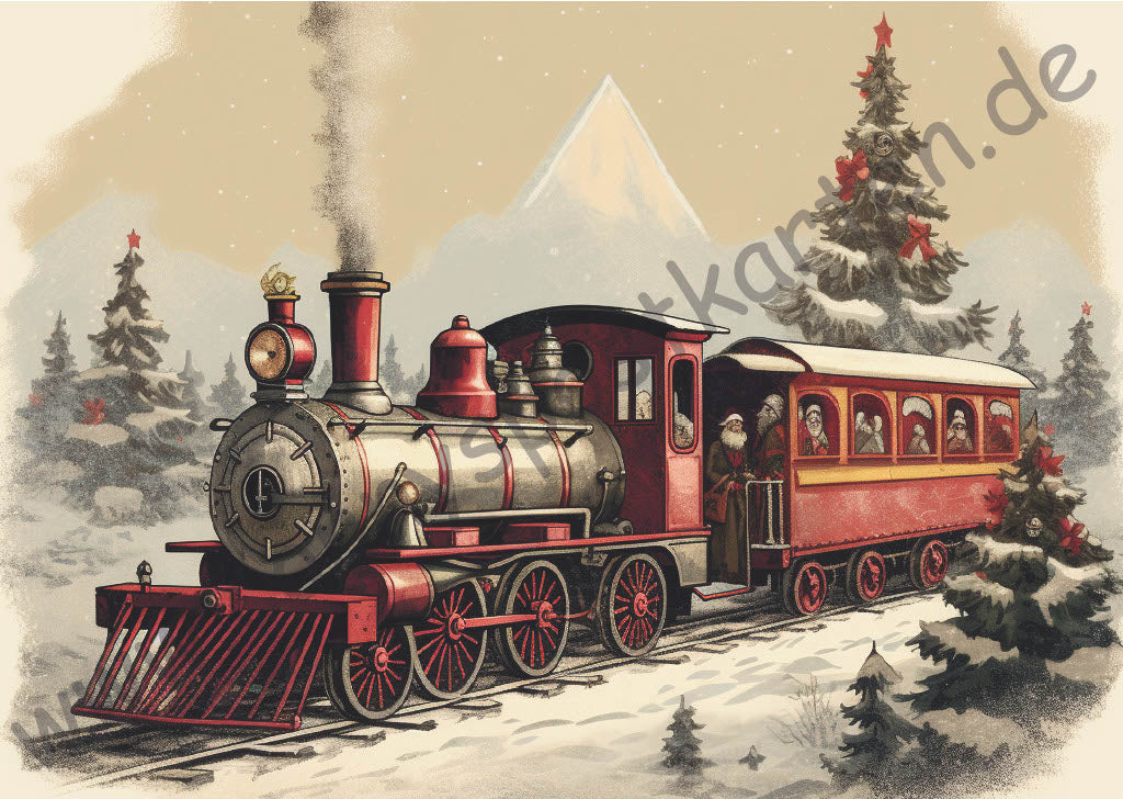 Weihnachten - Vintage - Zug