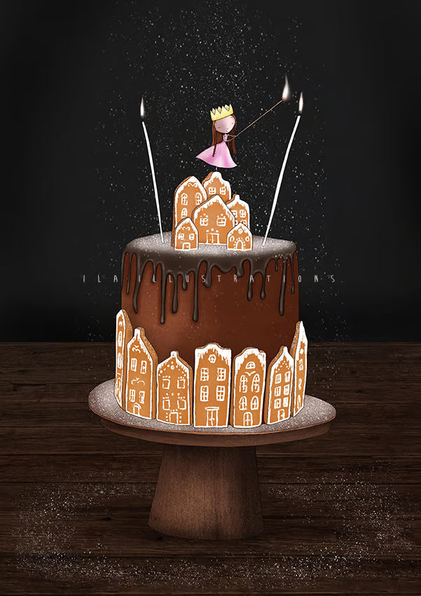 Ila Illustrations 191 - Chocolate cake