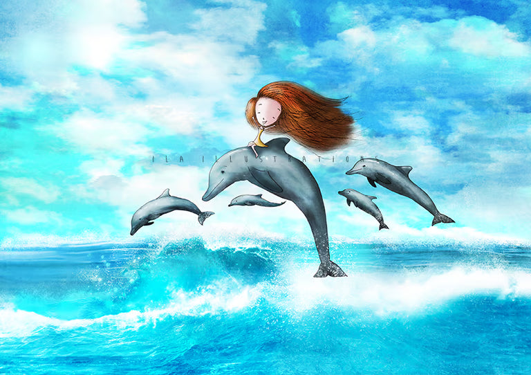 Ila Illustrations 200 - Dolphins