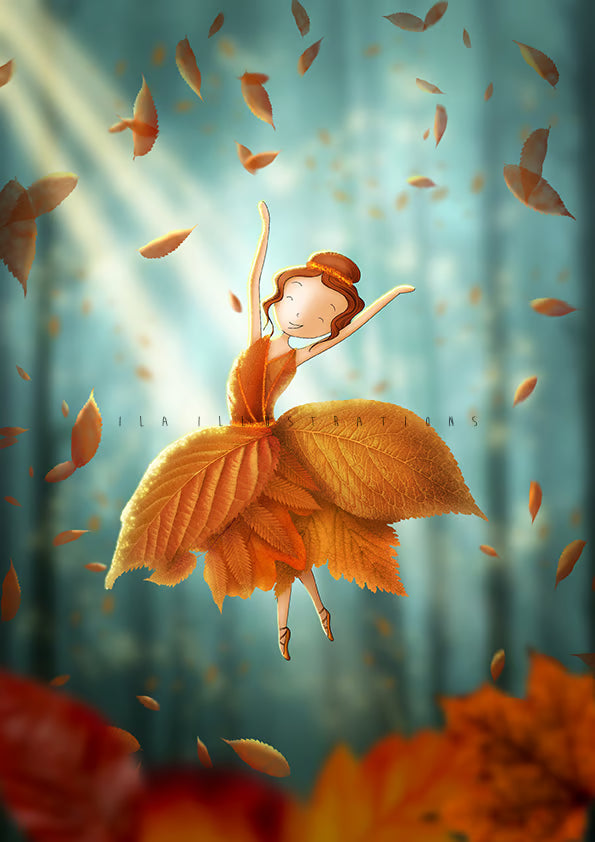 Ila Illustrations 246 - Dancing leaves
