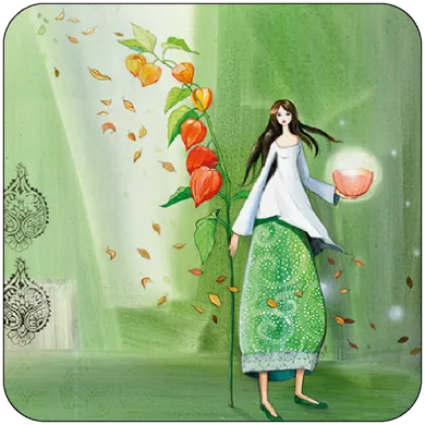 Kristiana Heinemann - Frau mit Physalis