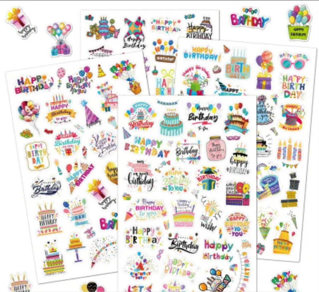 Aufkleber Geburtstag (Bogen)