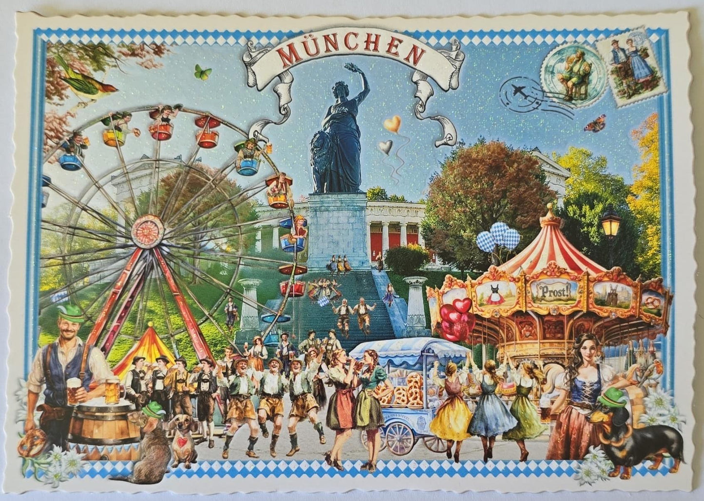 PK 1359 - Städte-Postkarte, München - Theresienwiese