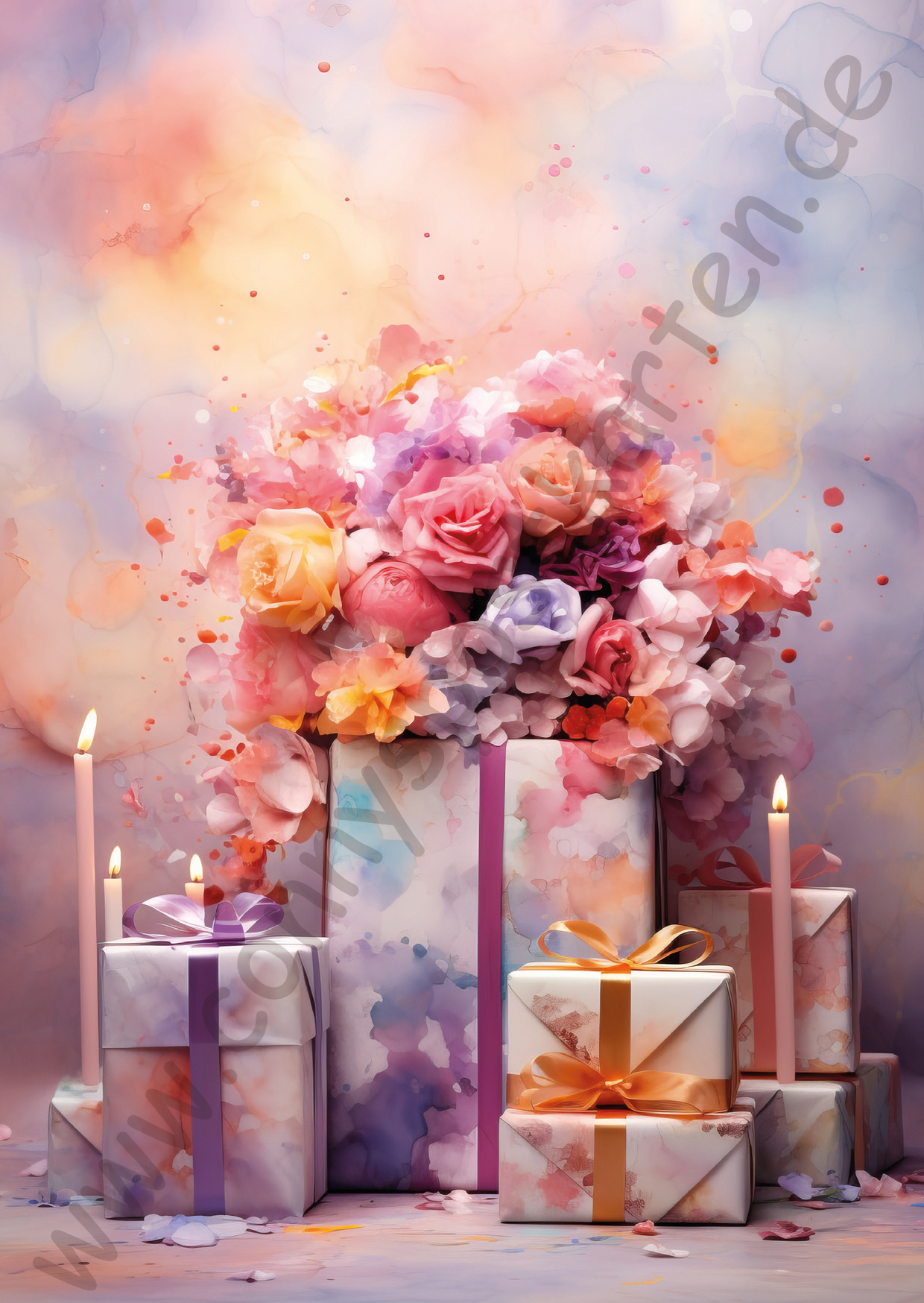Geburtstag - Pastell - Geschenke
