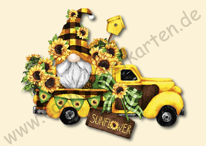 Verschiedenes - Gnom - Sonnenblumen