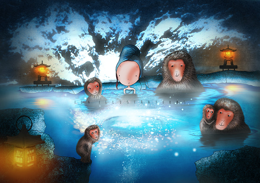 Ila Illustrations 228 - Onsen