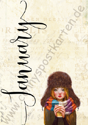 Monate - Mädchen - Januar/January