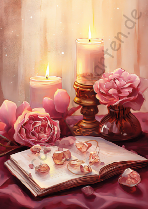 Verschiedenes - Königlich - Buch mit Kerzen