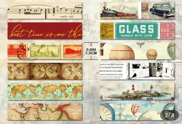 Washi Tape - Travel Time