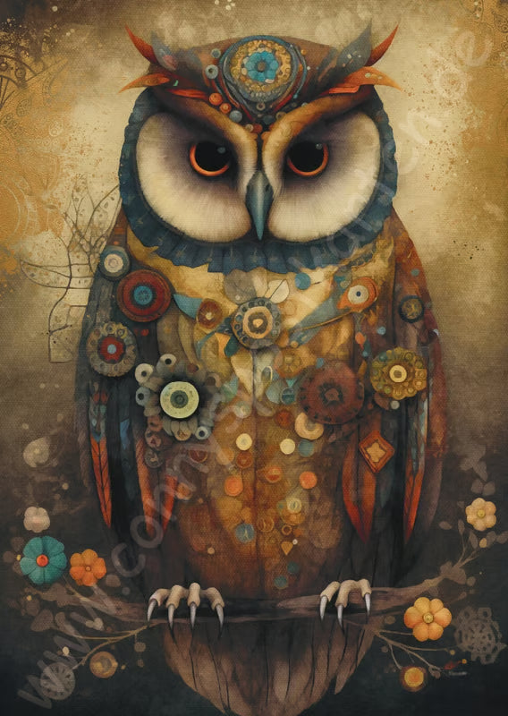 Tiere - Boho Tiere - Eule