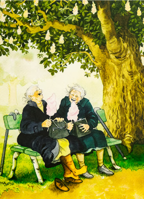 Inge Löök 01 - Frauen auf der Bank