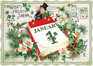 Barbara Behr - Frohes neues Jahr (Schornsteinfeger)