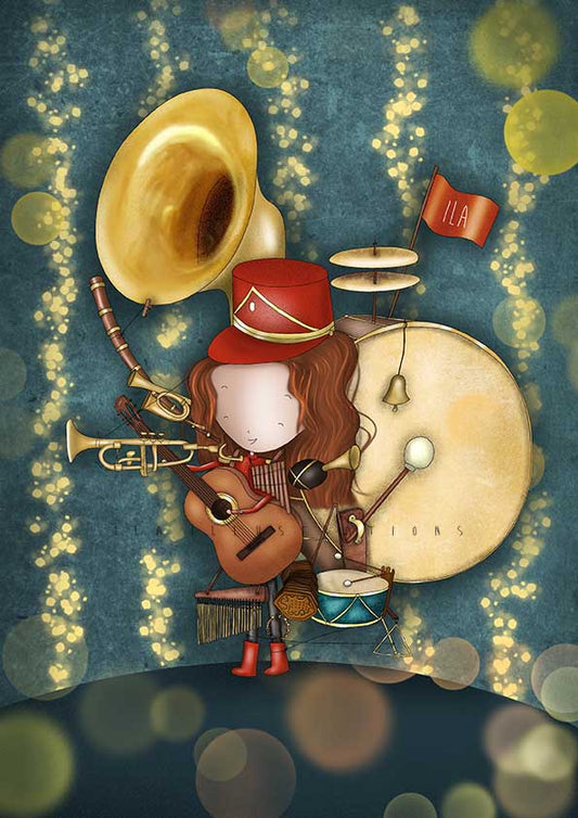 Ila Illustrations 035 - One girl band