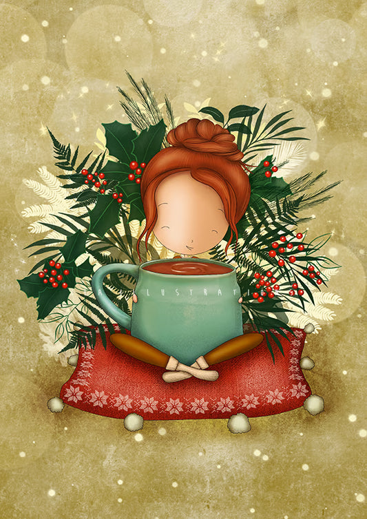 Ila Illustrations 105 - Christmas hot chocolate