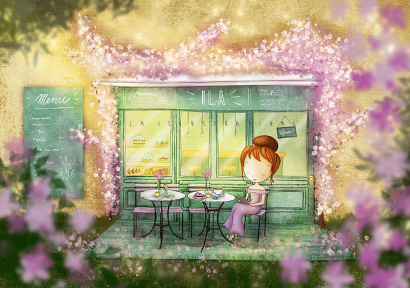 Ila Illustrations 122 - Ice café