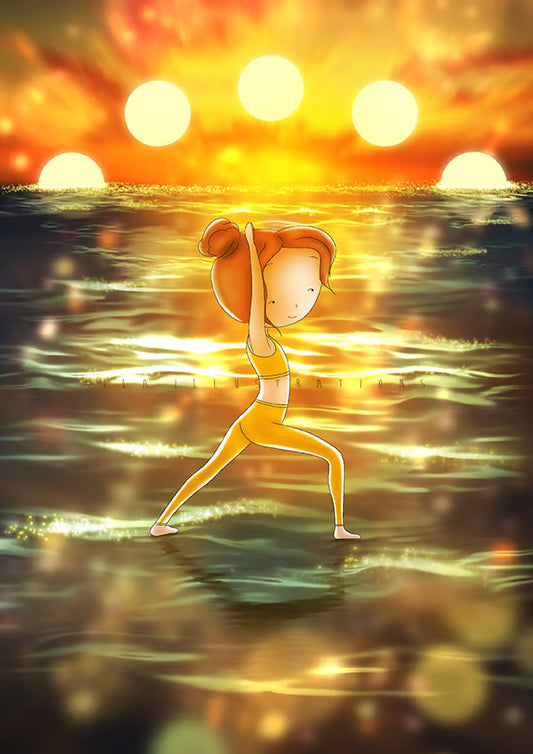 Ila Illustrations 134 - Sun salutation