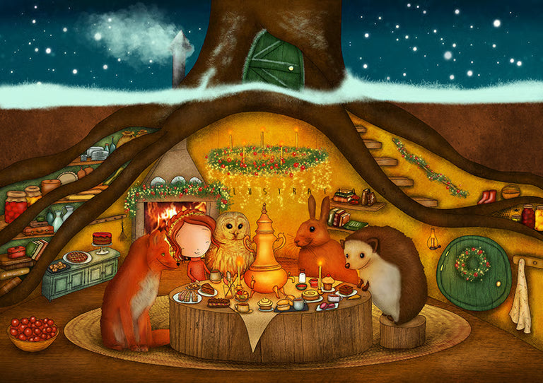 Ila Illustrations 139 - Christmas dinner