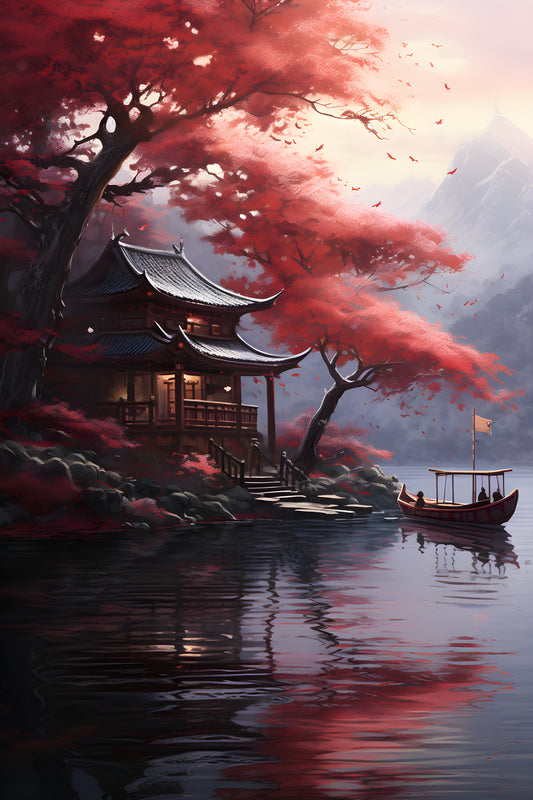 China - Haus am Fluss