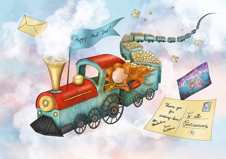 Ila Illustrations 165 - Happy mail day