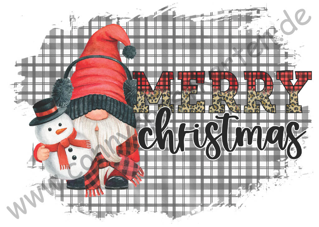 Weihnachten - Gnom "Merry Christmas"