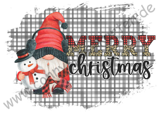 Weihnachten - Gnom "Merry Christmas"