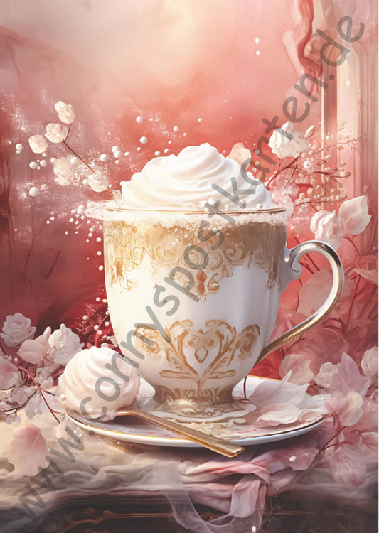 Weihnachten - pink - Tasse