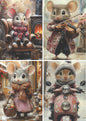Weihnachten - Maus - Set mit 4 Karten