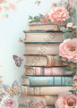 Verschiedenes - Rosa/Mintgrün - Bücherstapel