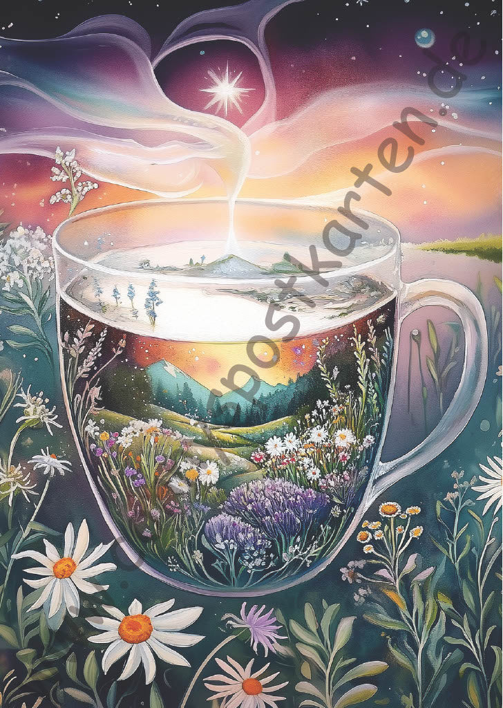 Fantasy - Tasse/Flasche/Teekanne - Tasse mit Dampf