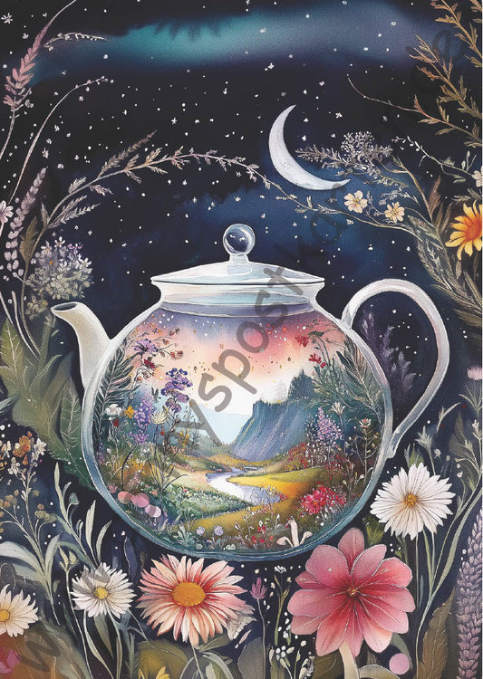 Fantasy - Tasse/Flasche/Teekanne - Teekanne mit Sternenhimmel