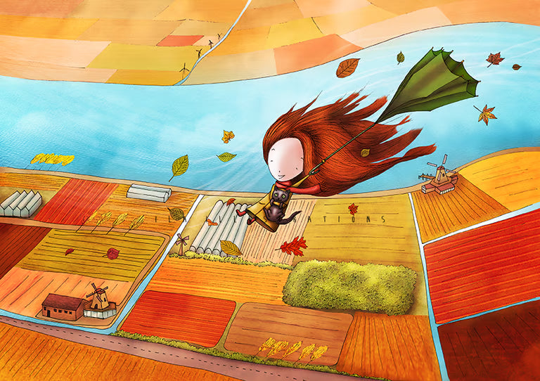 Ila Illustrations 205 - Autumn wind