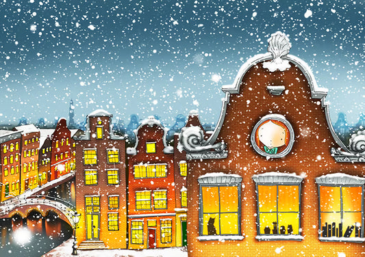 Ila Illustrations 218 - Snowy Amsterdam
