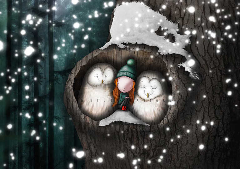 Ila Illustrations 224 - Owls