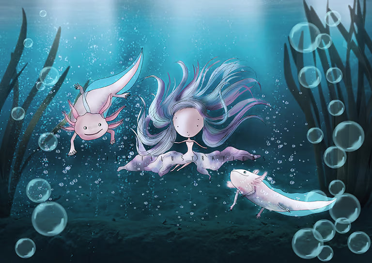 Ila Illustrations 239 - Axolotl