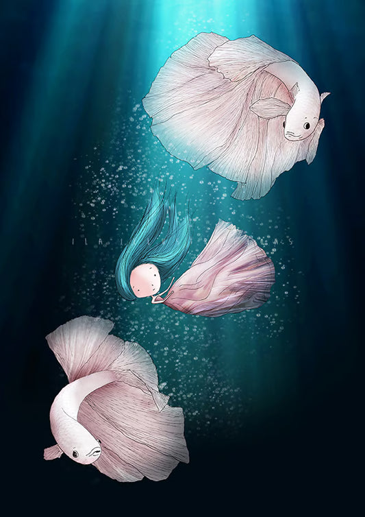 Ila Illustrations 241 - Underwater dance