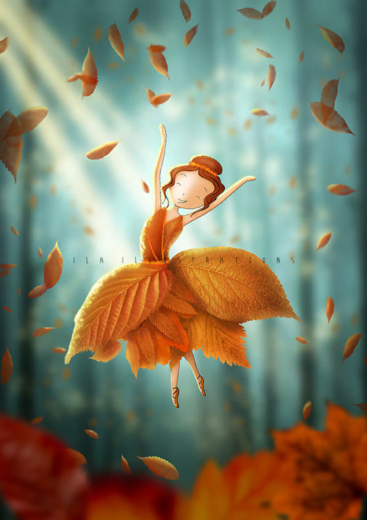 Ila Illustrations 246 - Dancing leaves
