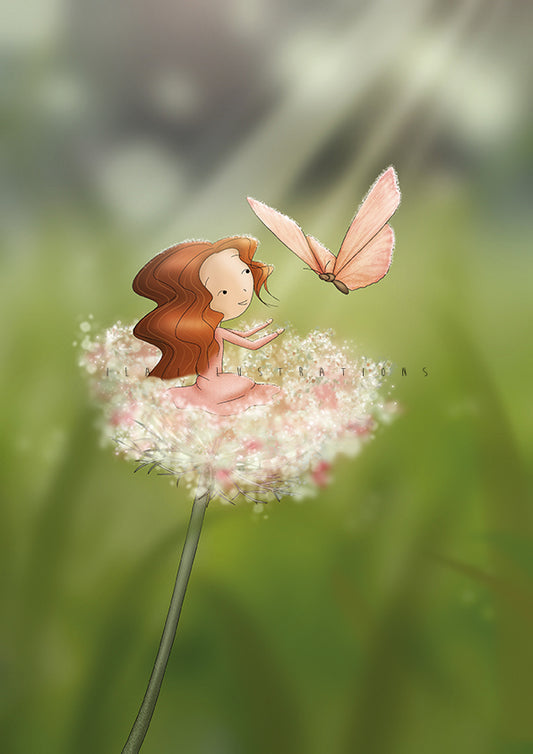 NEU - Ila Illustrations 257 - Pink butterfly