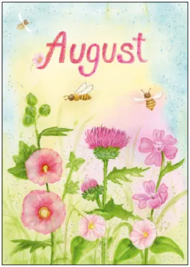 Inga Berkensträter - August (Hibiskus und Bienen)