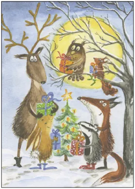 Gisela Herberger - Waldweihnacht vor Vollmond