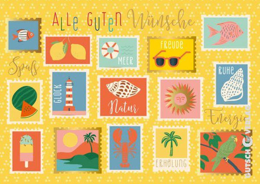 Papelino - Alle guten Wünsche (Briefmarken)