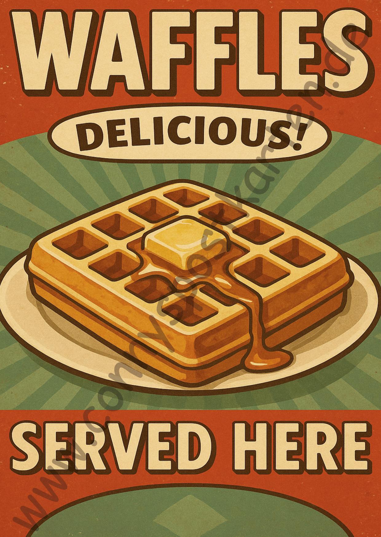 Verschiedenes - Diner - Waffeln